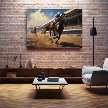 Peinture Course Chevaux
